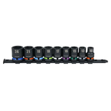 Load image into Gallery viewer, Sealey Impact Socket Set 9pc 1/2&quot; Drive Metric (Premier)
