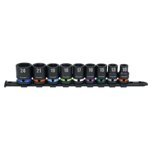 Sealey Impact Socket Set 9pc 1/2" Drive Metric (Premier)