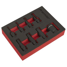 Load image into Gallery viewer, Sealey Impact Hex Socket Bit Set 8pc 3/8&quot; Sq Drive (Premier)
