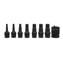 Load image into Gallery viewer, Sealey Impact Hex Socket Bit Set 8pc 3/8&quot; Sq Drive (Premier)

