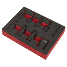 Load image into Gallery viewer, Sealey Impact Hex Socket Bit Set 8pc 3/8&quot; Sq Drive (Premier)

