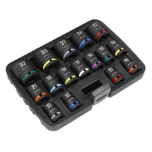 Load image into Gallery viewer, Sealey Impact Socket Set 16pc 1/2&quot; Drive Metric Colour-Coded (Premier)
