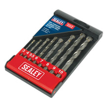 Load image into Gallery viewer, Sealey Tungsten Carbide Tipped Masonry Drill Bit Set 8pc

