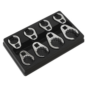 Sealey Crow's Foot Spanner Set 8pc 1/2" Drive - Metric (Premier)
