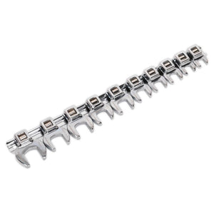 Sealey Crow's Foot Open-End Spanner Set 10pc 3/8" Drive - Metric (Premier)