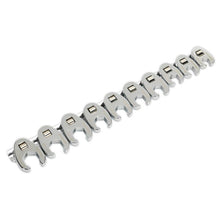 Load image into Gallery viewer, Sealey Crow&#39;s Foot Spanner Set 10pc 3/8&quot; Drive - Metric (Premier)

