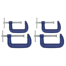 Load image into Gallery viewer, Sealey G-Clamp Set 75mm (3") &amp; 100mm (4") - 4pc
