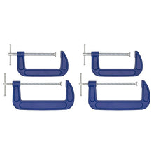 Load image into Gallery viewer, Sealey G-Clamp Set 150mm (6") &amp; 200mm (8") 4pc
