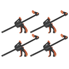 Load image into Gallery viewer, Sealey Ratchet Bar Clamp 300mm (12") 4pc Set
