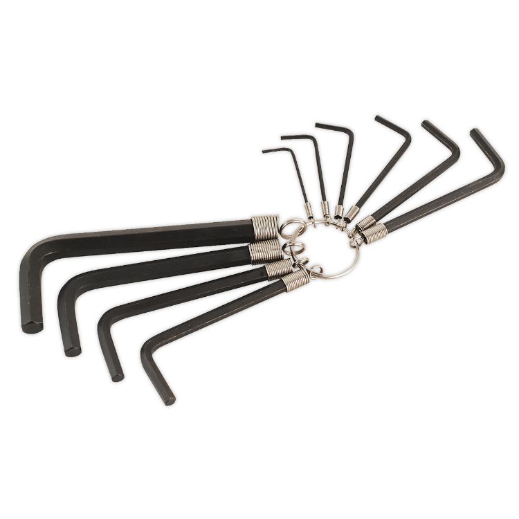 Sealey Hex Key Set on Ring 10pc - Metric (Premier)