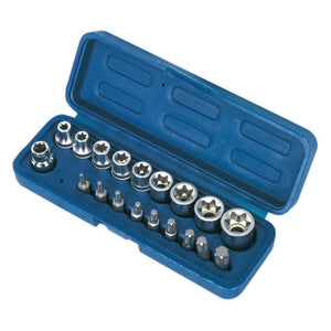 Sealey TRX-Star* Socket & Bit Set 19pc 3/8" Drive (Premier)