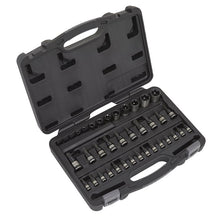 Load image into Gallery viewer, Sealey TRX-Star* Socket &amp; Security Socket Bit Set 38pc 1/4&quot;, 3/8&quot; &amp; 1/2&quot; Drive (Black Chrome) (Premier)
