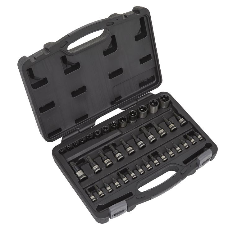 Sealey TRX-Star* Socket & Security Socket Bit Set 38pc 1/4
