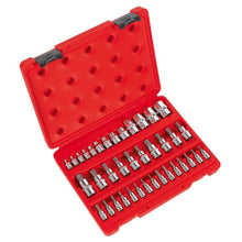 Load image into Gallery viewer, Sealey TRX-Star* Socket &amp; Security Socket Bit Set 38pc 1/4&quot;, 3/8&quot; &amp; 1/2&quot; Drive (Premier)
