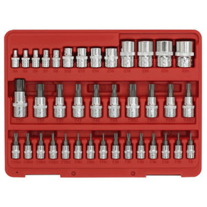Sealey TRX-Star* Socket & Security Socket Bit Set 38pc 1/4", 3/8" & 1/2" Drive (Premier)