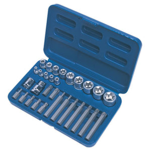 Sealey TRX-Star* Socket & Bit Set 30pc 1/4", 3/8" & 1/2" Drive (Premier)