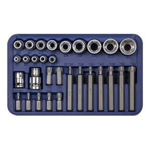 Sealey TRX-Star* Socket & Bit Set 30pc 1/4", 3/8" & 1/2" Drive (Premier)