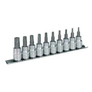 Sealey TRX-Star* Socket Bit Set 10pc 3/8" Drive (Premier)