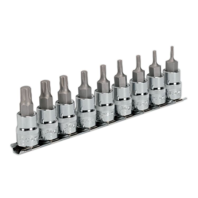 Sealey TRX-P* Socket Bit Set 9pc 3/8