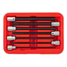 Load image into Gallery viewer, Sealey Hex Socket Bit Set 7pc 3/8&quot; Sq Drive - 150mm Metric (Premier)
