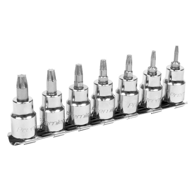 Sealey TRX-Star* Socket Bit Set Lock-On 7pc 3/8