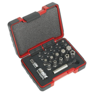 Sealey TRX-P* & Security TRX-TS* Bit Set 23pc 1/4" & 3/8" Drive (Premier)