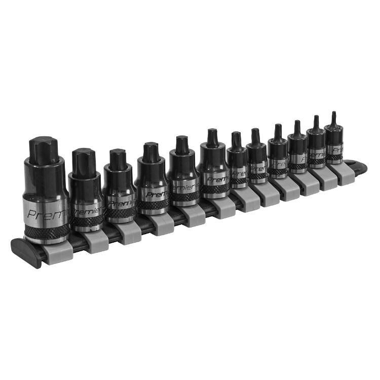 Sealey TRX-Star* Socket Bit Set 12pc Stubby 1/4