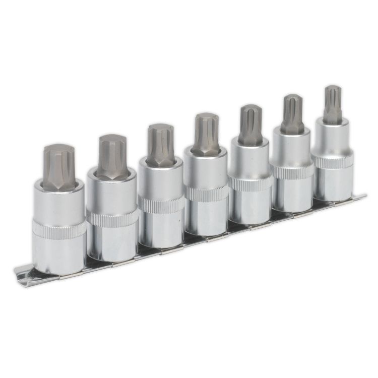 Sealey Ribe Socket Bit Set 7pc 1/2