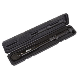 Sealey Micrometer Torque Wrench 3/8" Drive Calibrated Black Series (Premier)
