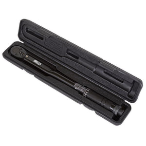 Sealey Micrometer Torque Wrench 3/8" Drive Calibrated Black Series (Premier)