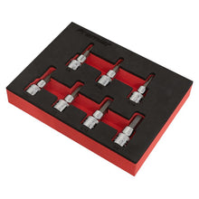 Load image into Gallery viewer, Sealey Hex Socket Bit Set 7pc 3/8&quot; Sq Drive - Imperial (Premier)
