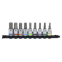 Load image into Gallery viewer, Sealey Hex Socket Bit Set 9pc 3/8&quot; Sq Drive - Platinum (Premier)
