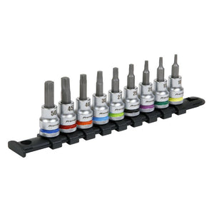 Sealey TRX-Star* Socket Bit Set 9pc 3/8" Drive - Platinum Series (Premier)