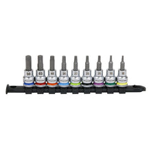 Load image into Gallery viewer, Sealey TRX-Star* Socket Bit Set 9pc 3/8&quot; Drive - Platinum Series (Premier)
