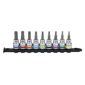 Sealey TRX-Star* Socket Bit Set 9pc 3/8" Drive - Platinum Series (Premier)