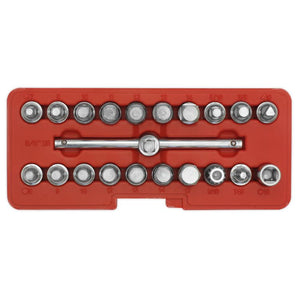 Sealey Oil Drain Plug Key Set 21pc 3/8" Sq Drive