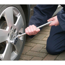 Load image into Gallery viewer, Sealey Ratchet Wrench 1/2&quot; Drive - Flexi-Head 445mm Pear-Head Flip Reverse (Premier)
