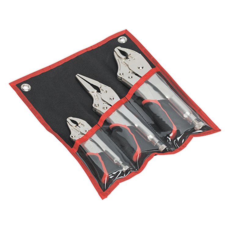 Sealey Locking Pliers Set 3pc Quick Release (Premier)