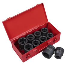 Load image into Gallery viewer, Sealey Impact Socket Set 10pc 1&quot; Drive Metric/Imperial (Premier)
