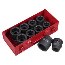 Load image into Gallery viewer, Sealey Impact Socket Set 10pc 1&quot; Drive Metric/Imperial (Premier)
