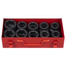 Load image into Gallery viewer, Sealey Impact Socket Set 10pc 1&quot; Drive Metric/Imperial (Premier)
