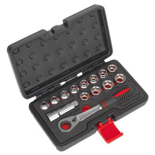 Load image into Gallery viewer, Sealey Socket Set 14pc Go-Through Low Profile WallDrive Metric (Premier)
