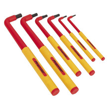 Load image into Gallery viewer, Sealey Hex Key Set 6pc Extra-Long VDE (Premier)
