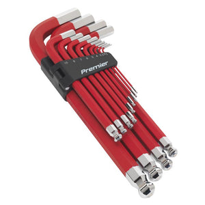 Sealey Jumbo Ball-End Hex Key Set 13pc Anti-Slip - Metric (Premier)
