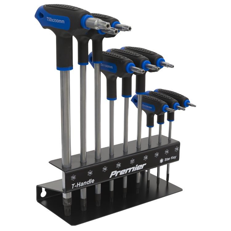 Sealey TRX-Star* Key Set 9pc T-Handle (Premier)