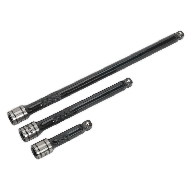 Sealey Wobble/Rigid Extension Bar Set 3pc 3/8