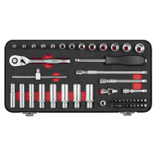 Load image into Gallery viewer, Sealey Socket Set 49pc 1/4&quot; Drive Platinum Series (Premier)
