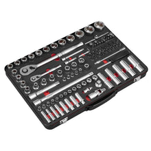 Load image into Gallery viewer, Sealey Socket Set 108pc 1/4&quot; &amp; 1/2&quot; Sq Drive - Premier Platinum Series
