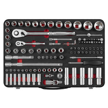 Load image into Gallery viewer, Sealey Socket Set 108pc 1/4&quot; &amp; 1/2&quot; Sq Drive - Premier Platinum Series
