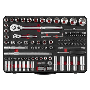 Sealey Socket Set 108pc 1/4" & 1/2" Sq Drive - Premier Platinum Series